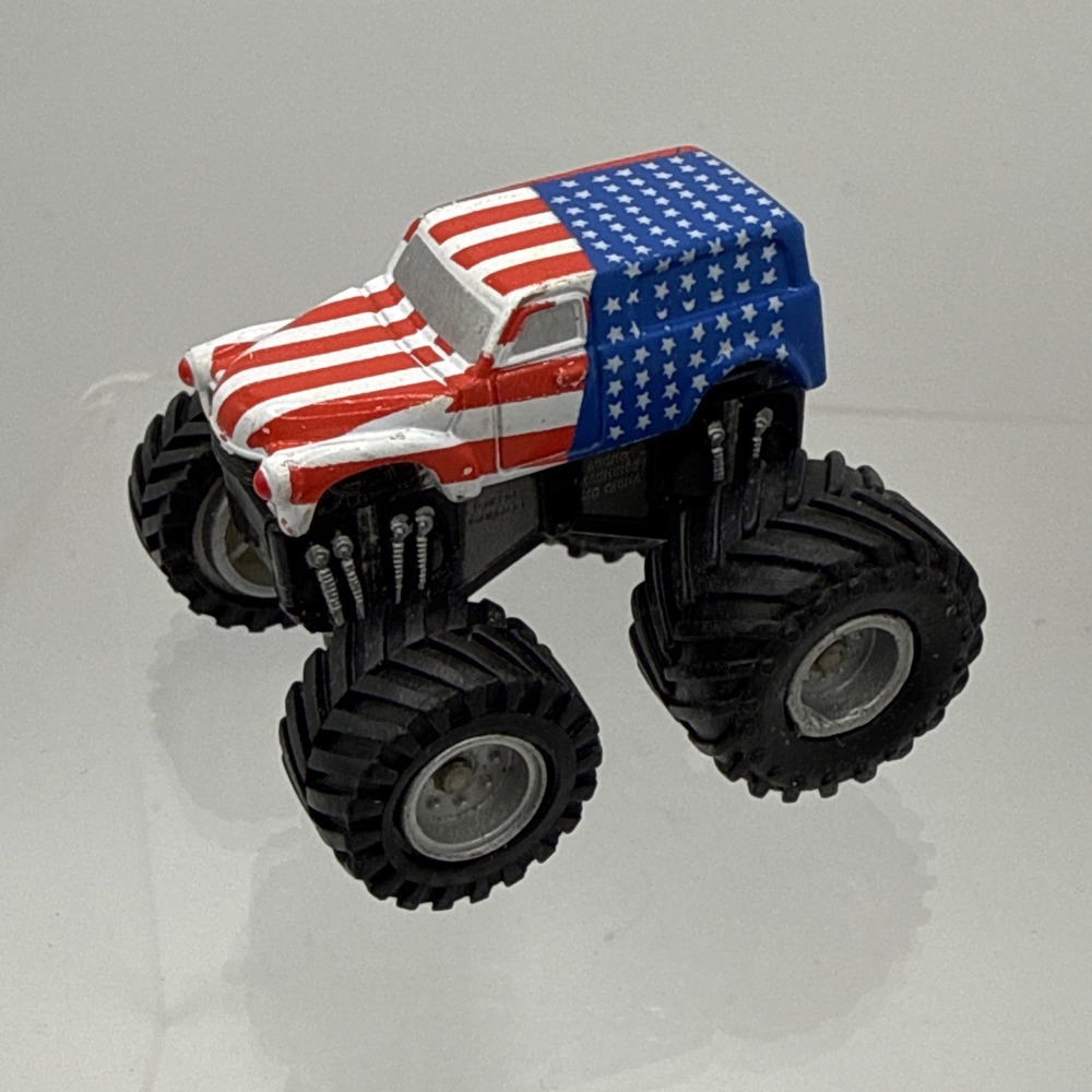 Vintage Micro Machines Tuff Trax Monster Truck Stars and Stripes Rare EUC
